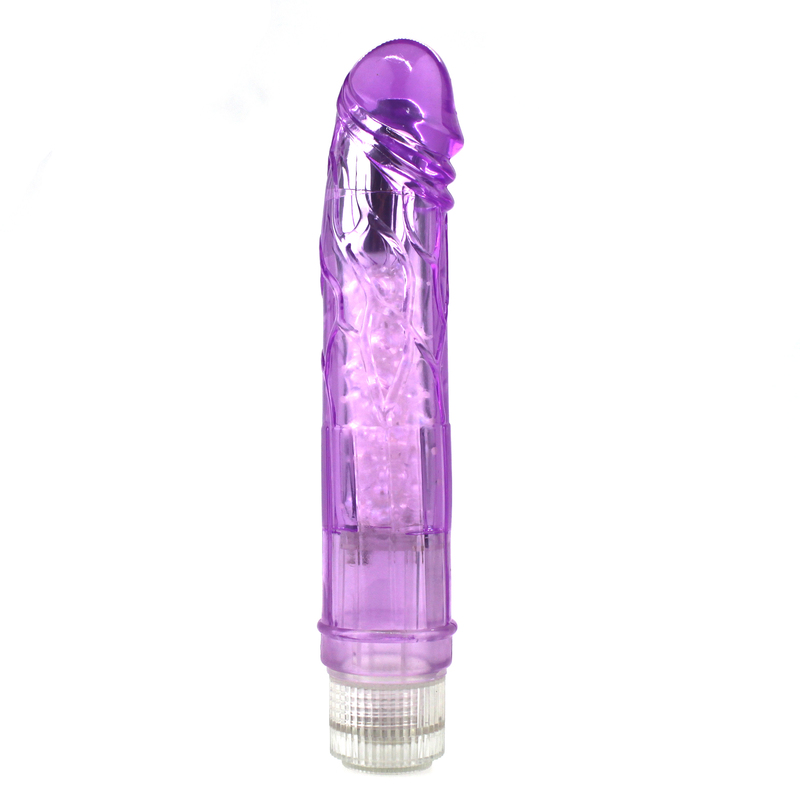 Multi-speed Jelly Vibrating Dildo - Click Image to Close